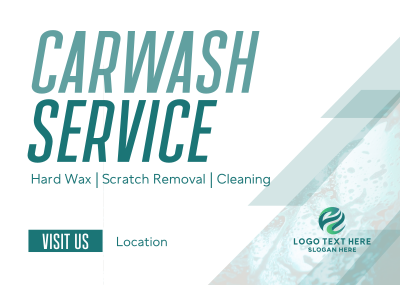 Cleaning Car Wash Service Postcard Image Preview