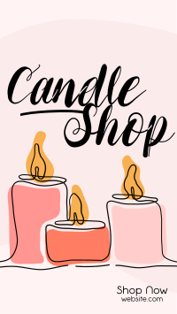 Candle Line Facebook Story Design