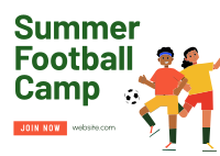 Summer Football Camp Postcard Image Preview