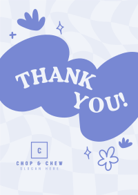 Trendy Thank You Poster Image Preview