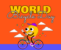 Celebrate Bicycle Day Facebook Post Design