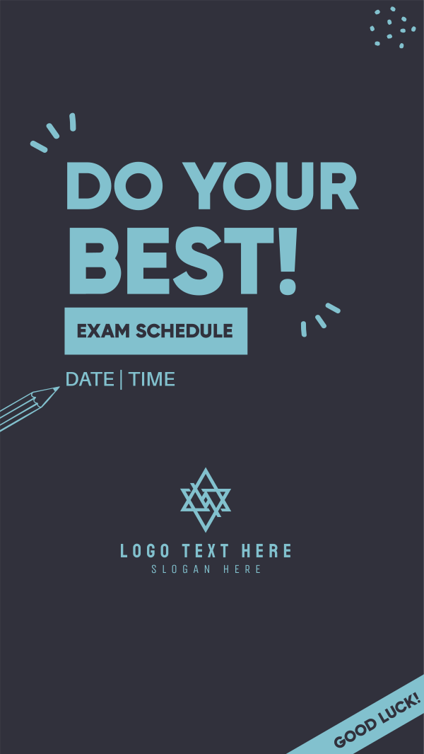 Break A Leg Exam Sched Facebook Story Design Image Preview