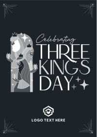 Modern Three Kings Day Flyer Design