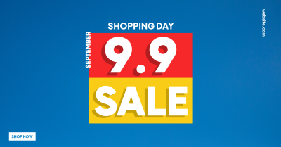 9.9 Shopping Sale Facebook ad Image Preview
