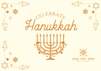 Hannukah Celebration Postcard Design