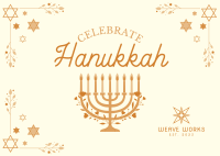 Hannukah Celebration Postcard Image Preview