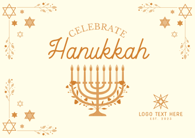 Hannukah Celebration Postcard Image Preview