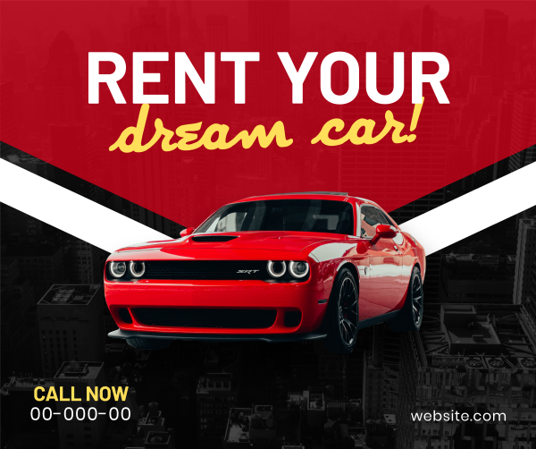 Dream Car Rental Facebook Post Design Image Preview