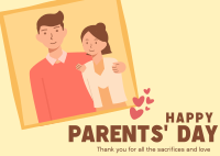 Parents Portrait Postcard Image Preview