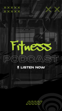 Grunge Fitness Podcast Instagram Story Design