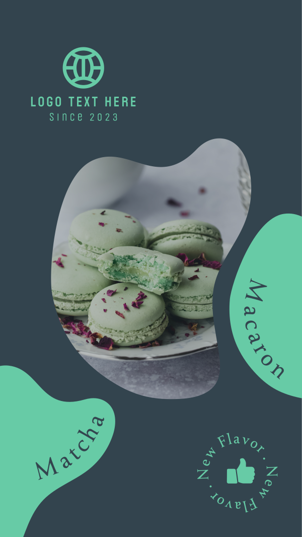 Matcha Macaron Instagram Story Design Image Preview