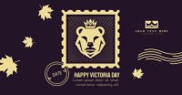 Victoria Day Bear Stamp Facebook Ad Design