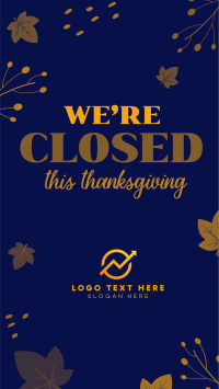 Closed On Thanksgiving YouTube short Image Preview