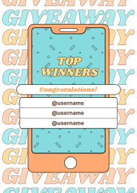 Comical Giveaway Winners Poster Image Preview