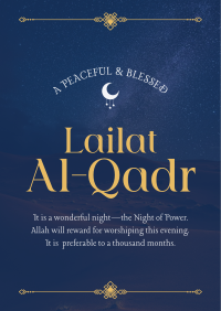 Peaceful Lailat Al-Qadr Poster Image Preview