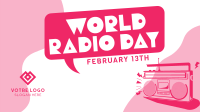 Retro Radio Day Facebook Event Cover Image Preview