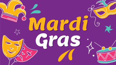 Mardi Gras Facebook event cover Image Preview