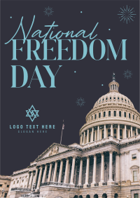 Freedom Day Fireworks Flyer Design