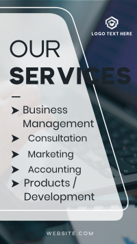 Corporate Our Services YouTube Short Design