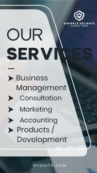 Corporate Our Services YouTube Short Image Preview