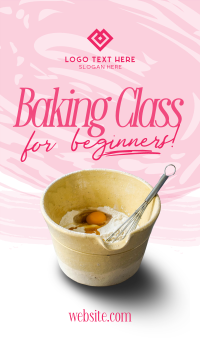 Beginner Baking Class Facebook Story Design