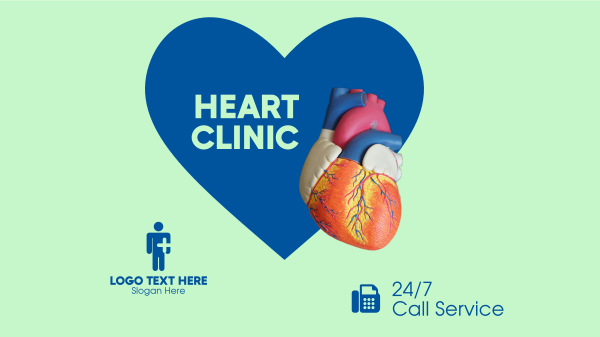 Heart Clinic Facebook Event Cover Design Image Preview