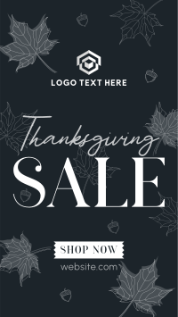 Elegant Thanksgiving Sale Facebook Story Design