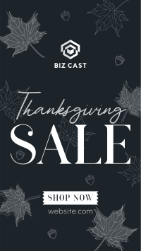 Elegant Thanksgiving Sale Facebook story Image Preview