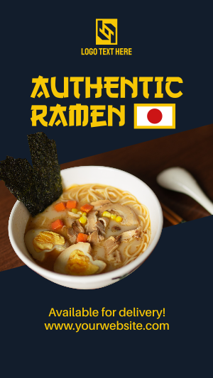 Japanese Ramen Instagram story Image Preview