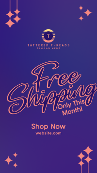 Sparkly Shipping Promo TikTok Video Image Preview