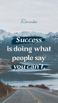 Success Motivational Quote Instagram Story Design