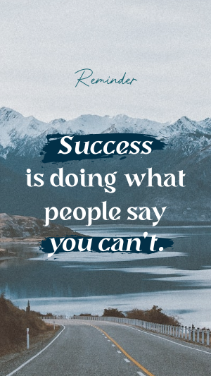 Success Motivational Quote Instagram story Image Preview