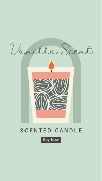 Illustrated Scented Candle Facebook story Image Preview