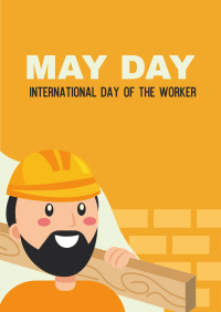 Construction May Day Poster Image Preview