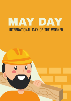 Construction May Day Poster Image Preview