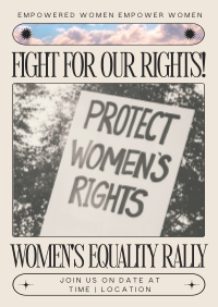 Modern Nostalgia Women's Rally Poster Preview