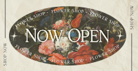 Flower Shop Open Now Facebook Ad Design
