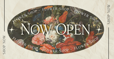 Flower Shop Open Now Facebook ad Image Preview
