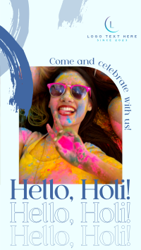 Hello Holi TikTok video Image Preview