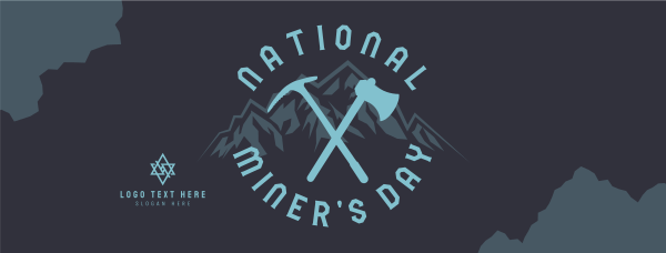 Miner's Day Message Facebook Cover Design Image Preview