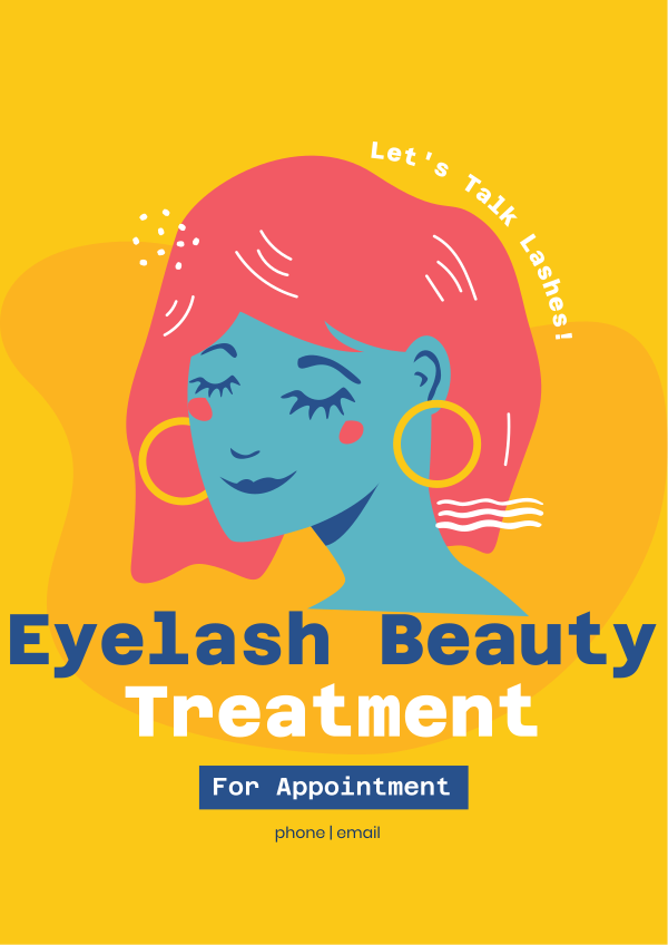 Eyelash Treatment Flyer Design