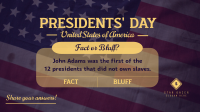 Presidents' Day Quiz  Facebook Event Cover Image Preview