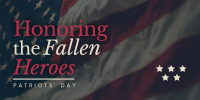 Honoring Fallen Soldiers Twitter Post Design