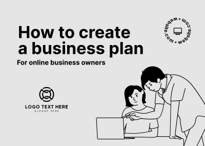 How to Create a Business Plan Postcard Image Preview