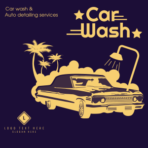 Vintage Carwash Instagram post Image Preview