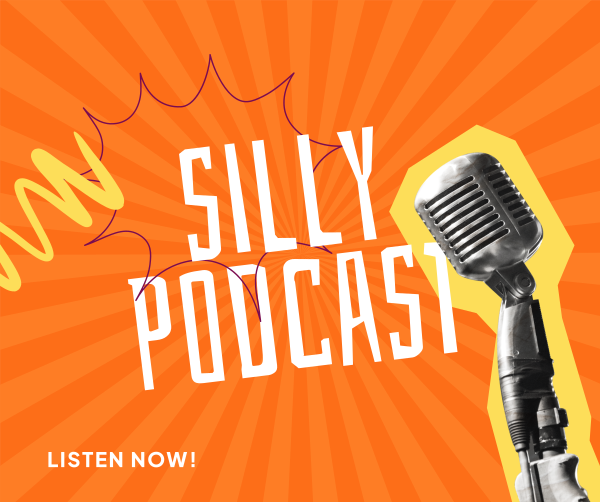 Silly Podcast Facebook Post Design Image Preview