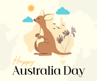 Kangaroo Australia Day Facebook Post Image Preview