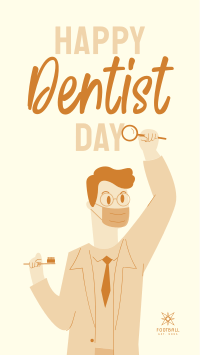 A Happy Dentist Facebook Story Design
