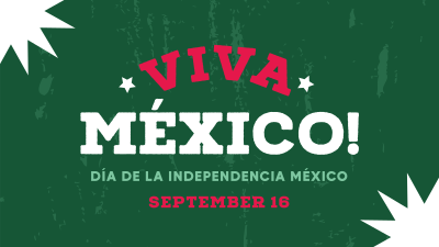 Viva Mexico Flag Facebook event cover Image Preview