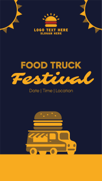 Festive Food Truck Facebook Story Design